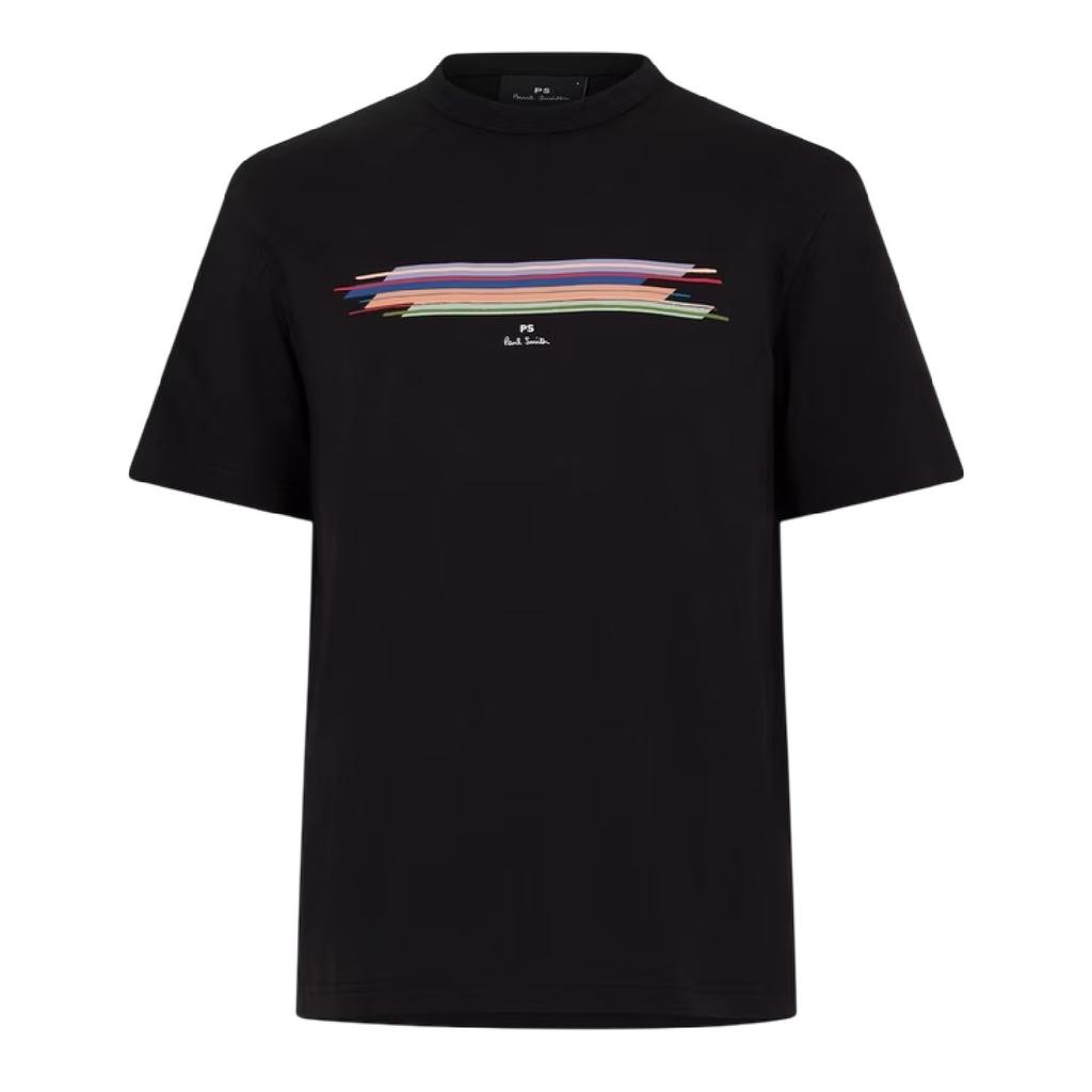 Paul Smith Mens Striped Logo T-Shirt