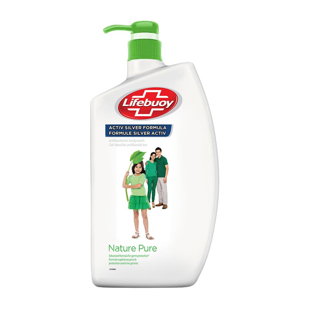 LIFEBUOY Nature Pure Body Wash 1L Natural Clean Freshness And Germ Protection For Daily Shower Care