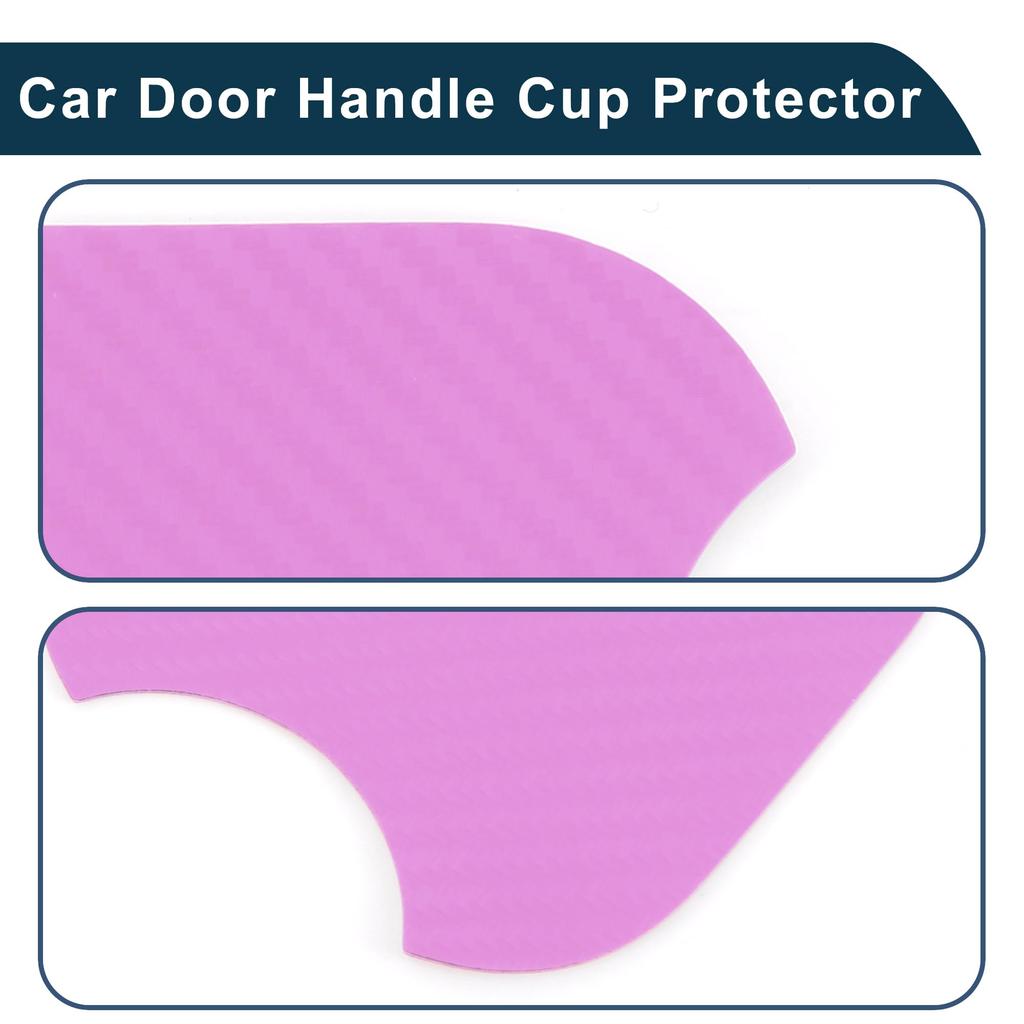 TUCKBOLD Car Magnetic Car Door Handle Scratch Protector 91x93-mm Anti-Scratch | Door Handle Protective Film Fiber Powder 4pcs