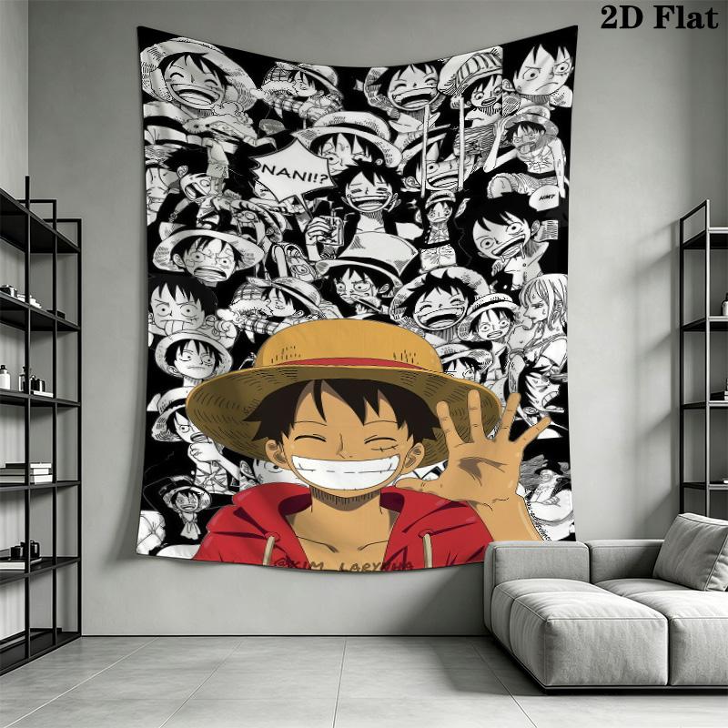 Luffy D Wall Tapestry Aesthetic Wall Hanging Printed Fabric Blanket Decorative Tapestries For Bedroom Living Room Home Decor
