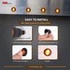 TMH 50 Pcs 3/4 Inch Mount Amber 3 LED Mini Round Trailer Side Marker Indicator Lights Clearance Button Signal Lamps Universal for Trucks Lorry Boat