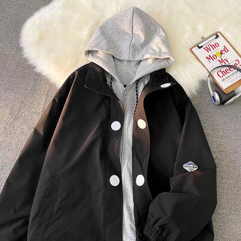 Men's Trendy Hong Kong Style Hooded Jacket - New for Spring and Autumn 2022