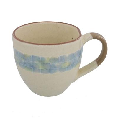 Vaisselle Tasse de l'Est, Mosaïque, Peinte à la Main Ichinen, Bleu-Vert, tz-003-01