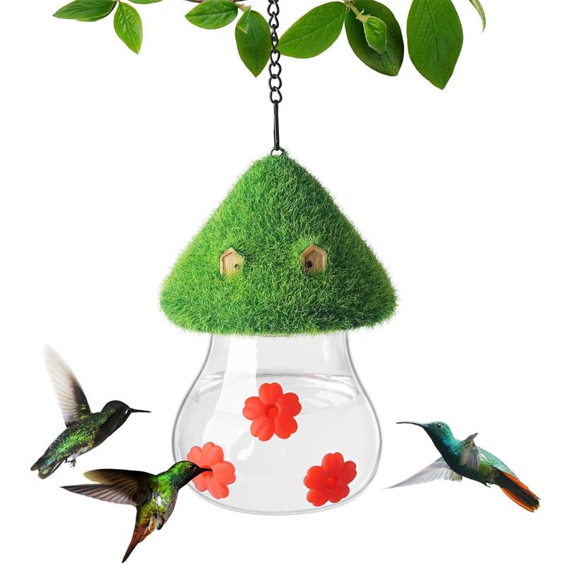 Mangiatoia per Colibrì, Mangiatoie a Prova di Perdita per Colibrì da Appendere all'Esterno, Mangiatoia per Uccelli da Giardino per l'Osservazione, Decorazione per Patio e Regalo