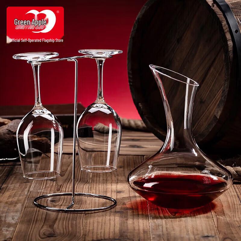 Apple Green Red Wine Glass & Decanter Sets