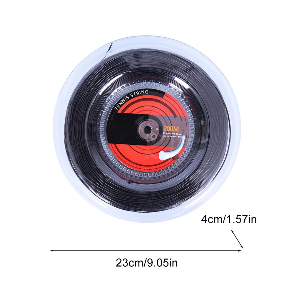 Nylon Tennis Racket String 16G/1.35mm Tennis Cord 200m Power Rough Enhance Hitting Experience