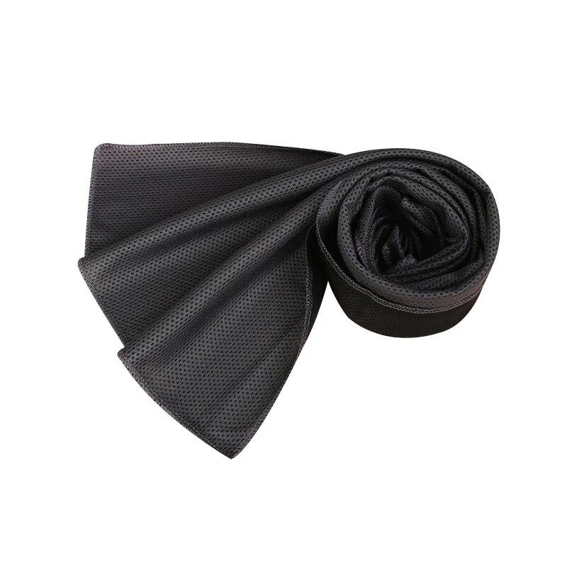 

Спортивное полотенце быстросохнущее, Пляжное полотенце охлаждающеена открытом воздухе, фитнес-клуб, бег, йога, гольф, фу чёрный