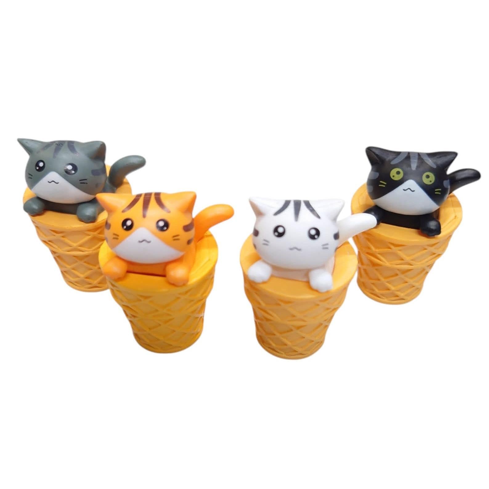 

Набор из 10 фигурок Cat Improve and Healing Cream 4 [BlackCoco], Манеки-неко (Манящие кошки), Богатство, (Ледяные кошки, Кошки) [Код товара]