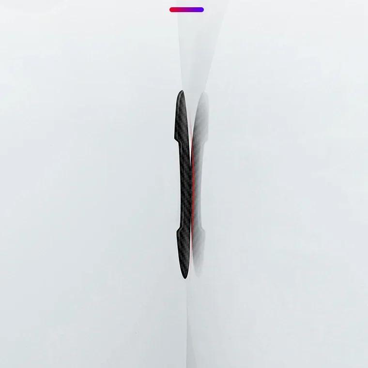 Carbon Fiber Look Car Door Protective Sticker Stripcar Body Rearview Mirror  Edge Anti-Collision Protector Anti-Scratch Stickers