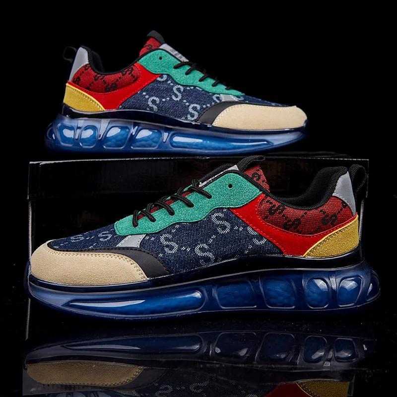 Fashion 2024 Latest Men's Thick Soled Height Increasing Versatile Casual Shoes Fashionable Campus Style Youth Running Sports Shoes