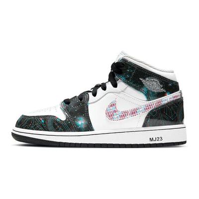 Air 1 Mid SE GS Take Flight Bianco Rosso Scarlatto Vivo Blu Eroe BQ6931-114