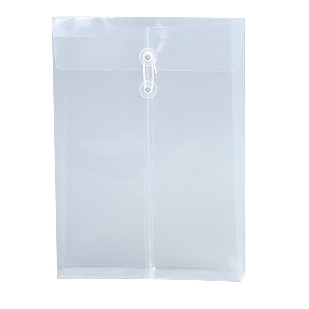 10pcs A4 Clear File Folders File Envelopes Organiser Bags Thickened Clear Visibility Waterproof Protection Keeps Items Safe