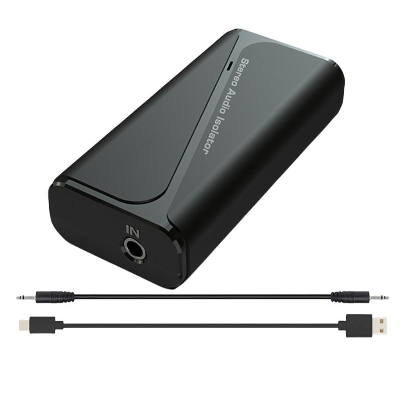 

Sound Noise Filter Elimination Portable Grounding Noise Isolator for PC Vehicles Stereo Systems with 3.5mm Interfaces 1