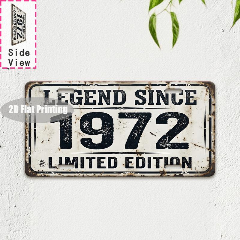 Tin Sign Vintage Durable Metal Plaque Wall Decor Home Office Bar Man Cave Australian British City Birth Year License Plate