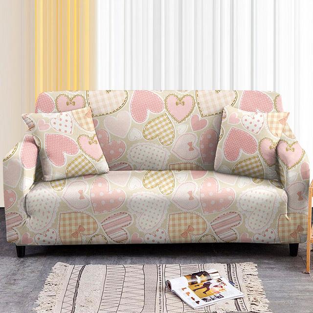 

Эластичный чехол для дивана в форме сердца, эластичные чехлы на сиденья для кресел, L-образные чехлы для угловых диванов, секционные чехлы для диванов для домашних животных 90x140cm