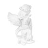 Dekorative Engelsfigur Statue Prunkstück (Kunstharz, 20,3 cm x 12,7 cm) für Home Office Tisch für Familie und Freunde