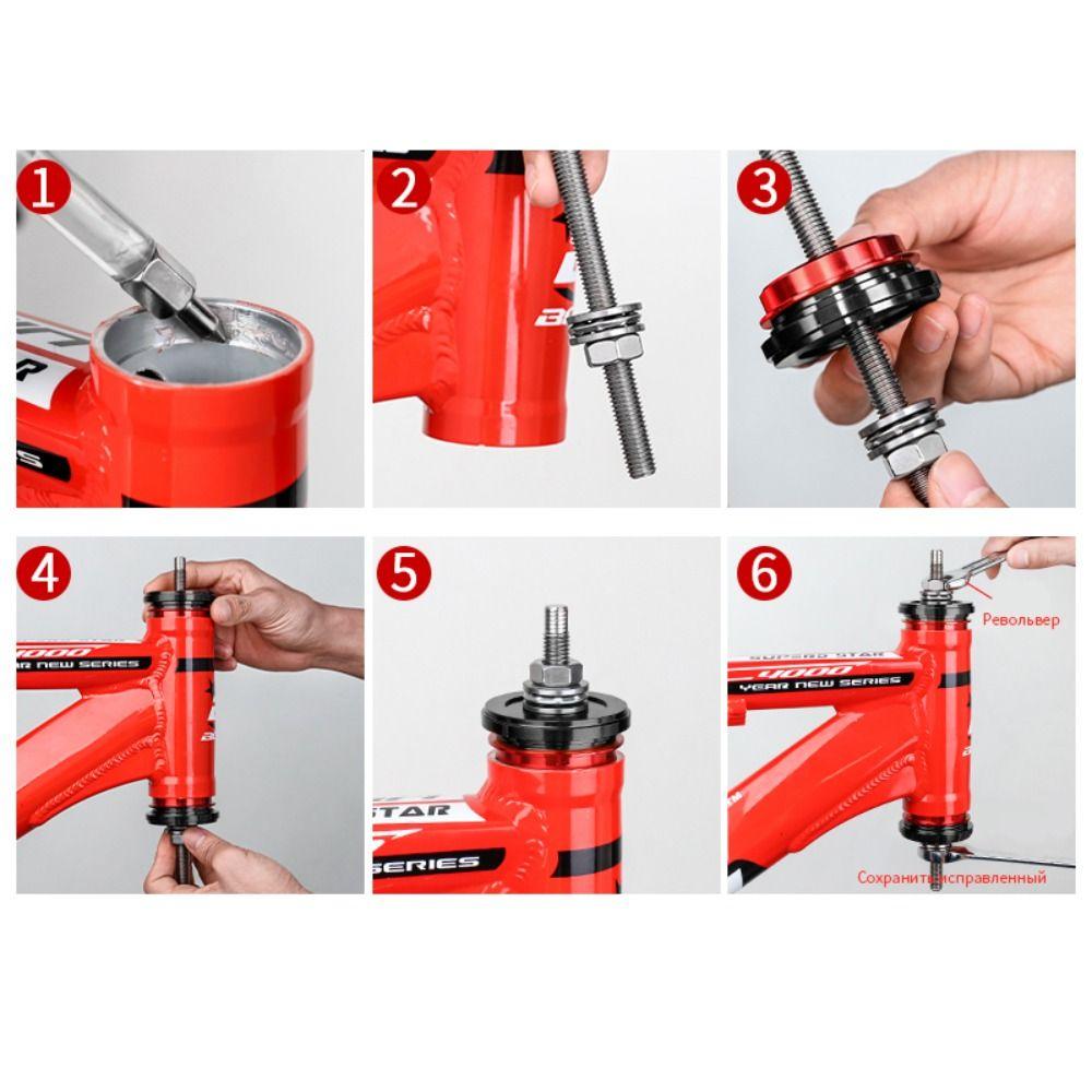 Anodizing Bike Bearing Press Fit CNC Bike Headset Tool Headset Press-In Tool  MTB Bike Repair