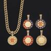 Europe and America's Popular Round Brand Oil Dripping Letters Make America Create AGAIN Alloy Pendant Hip-hop Necklace