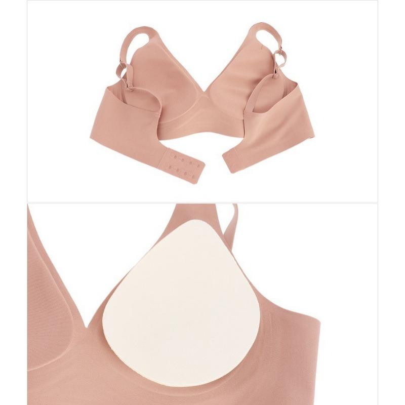 Plus Size Seamless Wirefree Bra For Big Bust Cdef Cup Women