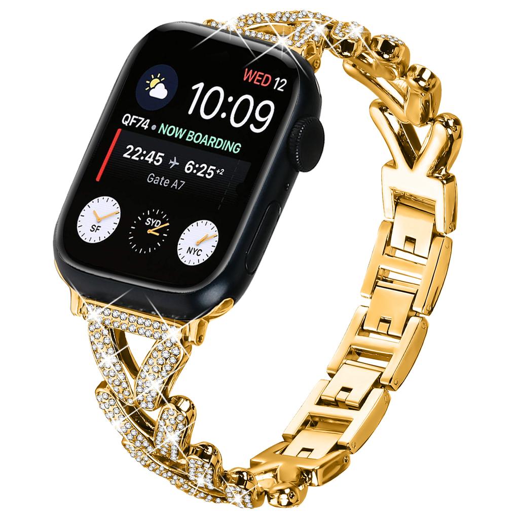 Zinc Alloy Watch Band for Apple Watch 10 46mm/Ultra 2/Ultra 49mm/SE (2023)/(2022)/(2020) 6 5 4 44mm/3 2 1 42mm