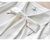Women's Professional Chiffon Bow Shirt - Long Sleeve White Formal Top for Workplace and Interview