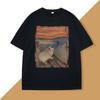 Hyrax Scream Parody Meme TShirt Womens Vintage Short Sleeve Crew Neck TShirt Loose Casual Womens Clothing Graphic T Shirts
