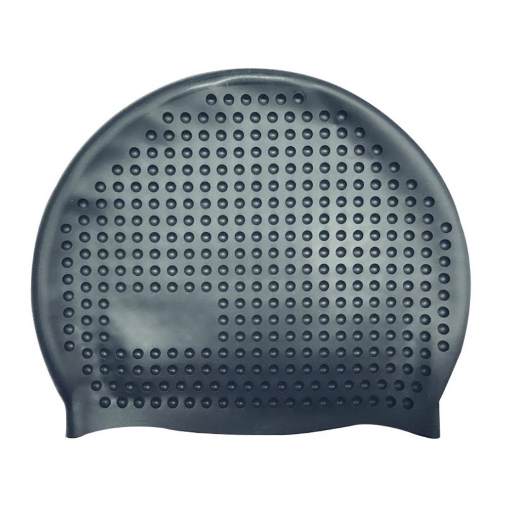 Non-Slip Silicone Swim Cap Elastic Wrinkle Free Snorkeling Cap Durable Long Hair Protection Waterproof Bathing Cap Swim Training