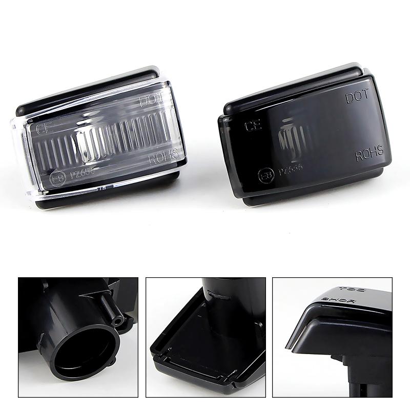 2PCS Only Shells Fender Side Marker Light Housing Covers For Volvo 240 260 262 740 760 780 850 940 960 C70 V40 V70 V90 S40 S70