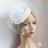Feather Veil Headband With Lace Flower Women Elegant Hat Headwear Hairpinsfascinating Wedding Party Hair Clip