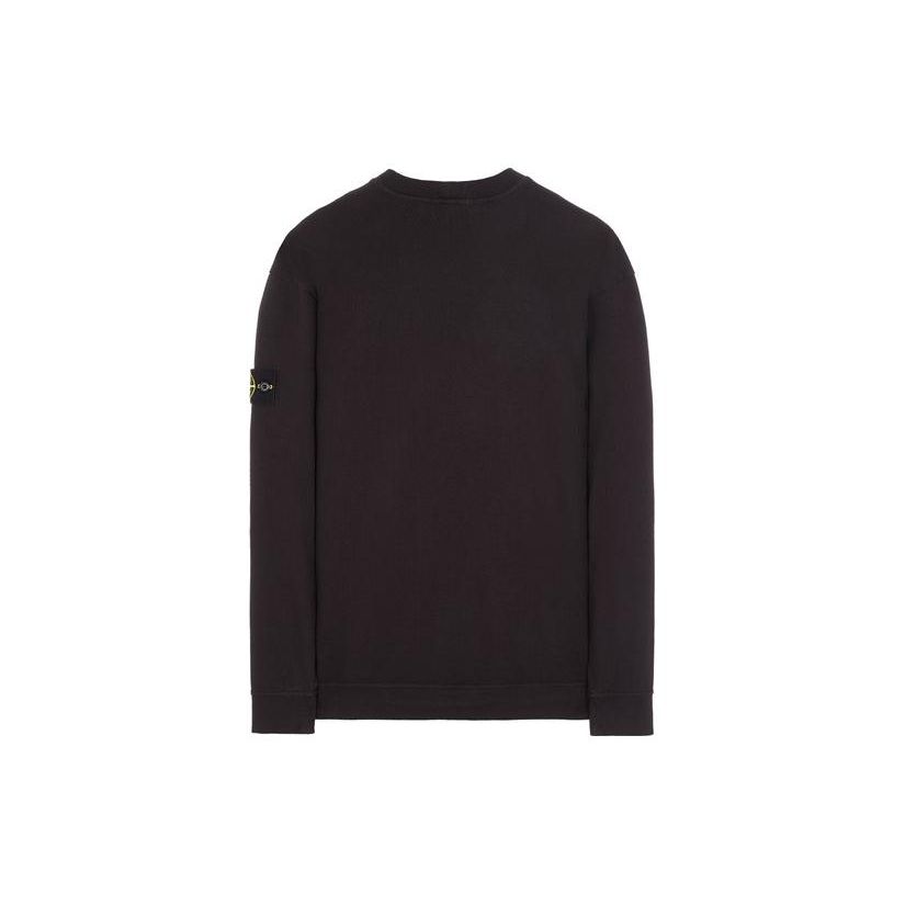 STONE ISLAND Ss23 Solid Color Crew Neck Pullover Casual Sweatshirt Men Sweatshirt Dark-Blue 101563750-A0020