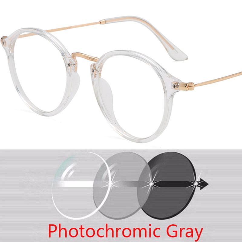 -1 -1.5 -2 -2.5 -3 -3.5 -4 -4.5 -5.0 -5.5 -6.0 Classic Small Round Myopia Eyeglasses With Degree Women Men Black Glasses Frame