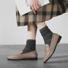 Dameneinzelne Schuhe neu Retro Britischer Stil kleiner Fuß Lederschuhe Damengröße Damenschuhe flache Schuhe