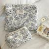 Tea Break Jungle Makeup Bag With Cotton Material And Large Capacity For Travel And Daily Use