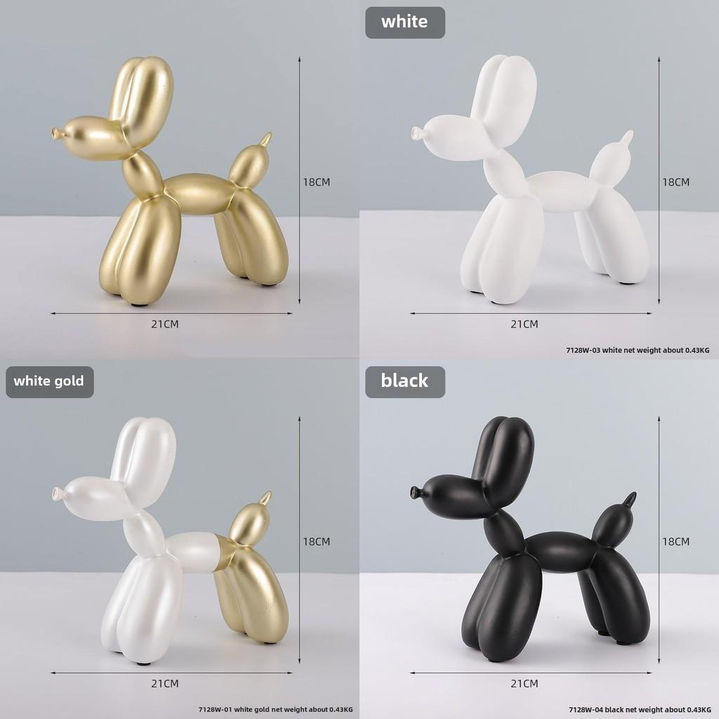 Modern Minimalist Balloon Dog Resin Sculpture For Home Office Desk Decor Gift