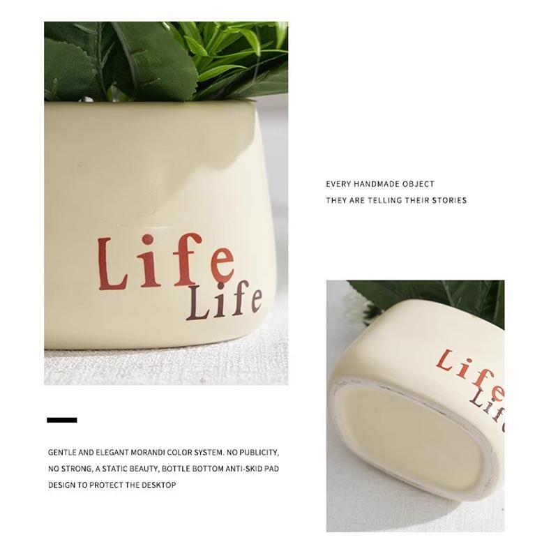 Sunflower Simulation Flower Plastic Pot Base Wedding Flower Silk Flower Sunflower Pot Set Decoration Ornament Flower Arrangement