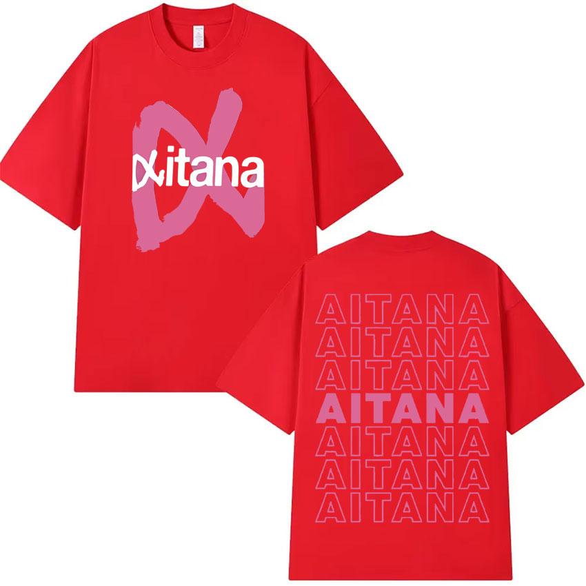Summer Hot Sale Trendy 2025 Singer Aitana Ocana Tour Hippie T Shirts Cotton Tshirt Mens Y2K Casual Short Sleeves Tops Streetwear