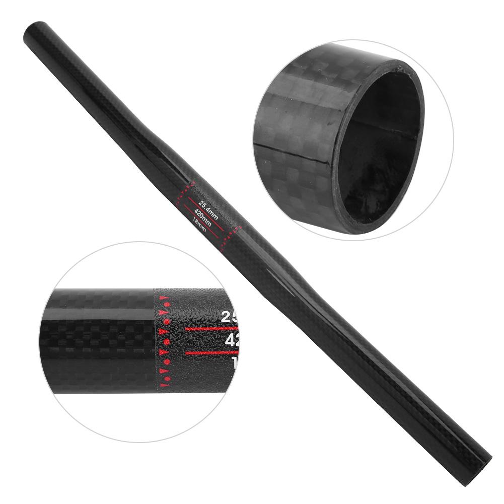 Carbon Fiber Handlebar for Children Ultralight Balance Car (Polish, 420*25, Straight)