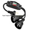 50cm Double Switch SAA Australia Power Plug Extension (1-to-2)