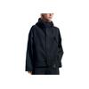 New FILA Fitness Hiking Water-Resistant Windproof Breathable Wear-Resistant Rainproof Windbreaker Jacket Unisex Jet Black A51M441703F-BK