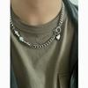 Mens Minimalist Titanium Steel Necklace With Geometric Design For Street Style Men Women