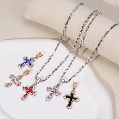 Kreuz Anhänger Halskette Für Männer Frauen Vielseitige Pullover Kette Hip Hop Kreuz Halskette Schmuck Zubehör Geschenke