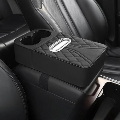 Armsteunhoes voor Auto Verhoogde Middenconsole Organizer Pad Voertuig Armsteun Elleboogkussen voor Dagelijks Woon-werkverkeer Reizen Rijden Vrachtwagen SUV