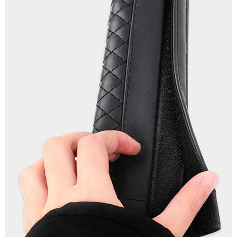 Soft Car Seat Belt Cover Auto Pattern PU Leather Shoulder Cushion Protector Shoulder Pad Safety Belts Interior Supplies