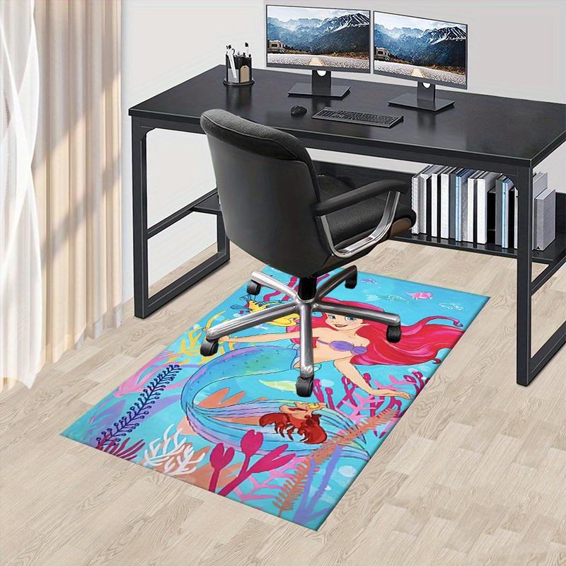 

Office Rug Mermaid, Ocean theme 3D Printed Anti-Slip Rug-Machine Washable for Living Room 60cm by 90cm
