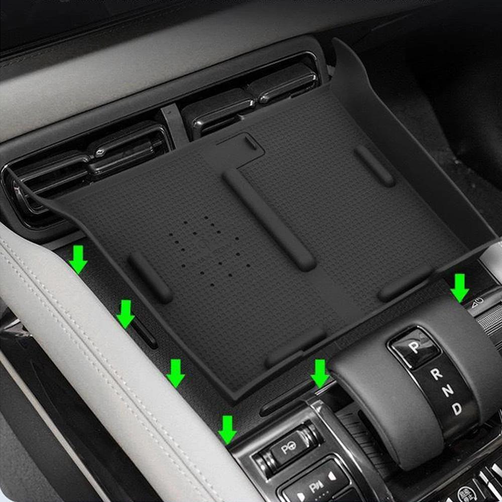 For BYD Leopard 5 2023 2024 Silicone  Car Wireless Charging Anti-slip Mat  Control Cup Slot Box Auto