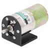 DC Worm Gear Motor Micro Brushed Self Locking Aluminum Alloy Industrial Electric Motor 12V 10W with Holder