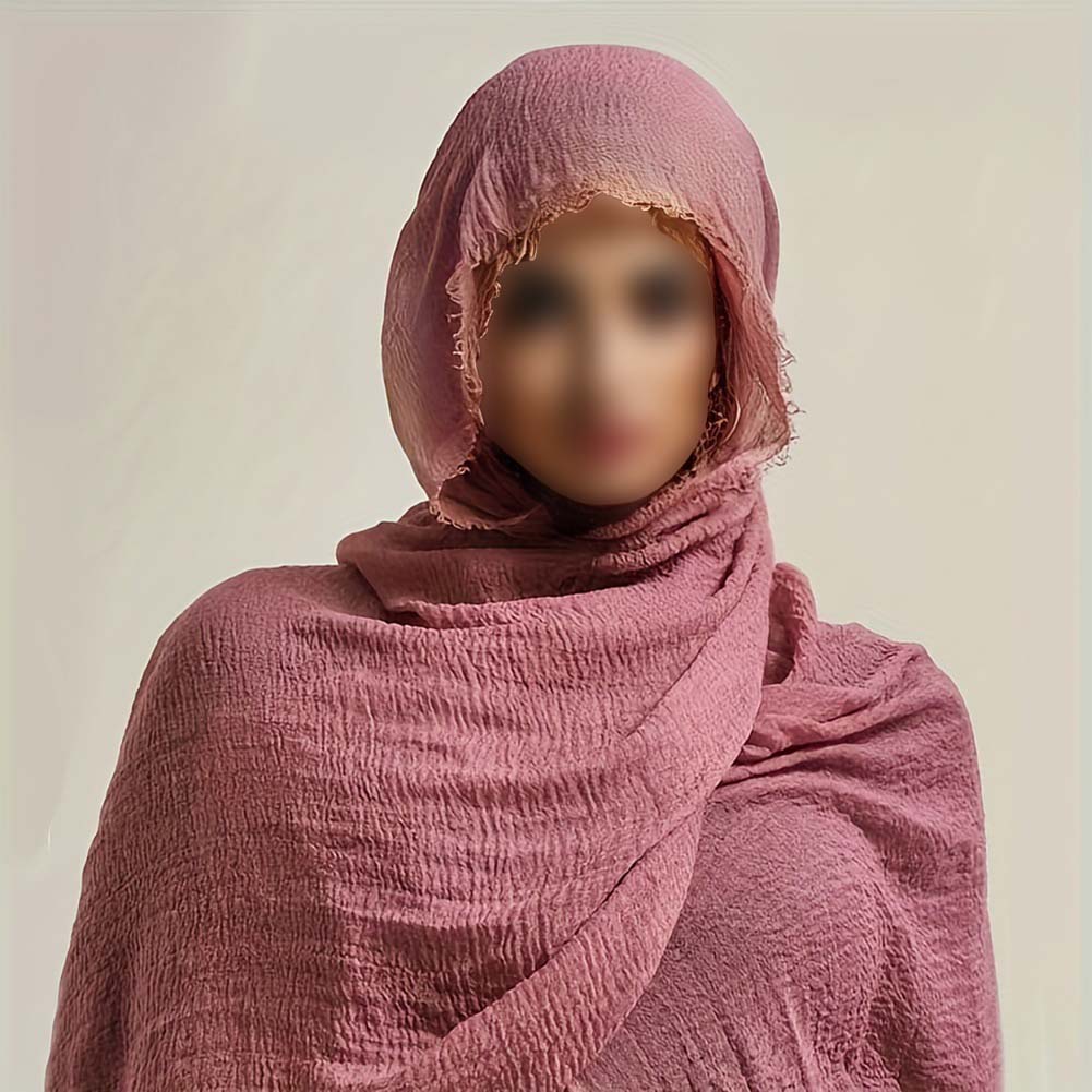 Comfortable Fit Breathable Silk Scarf Cotton And Hemp Scarf Retro Headscarf