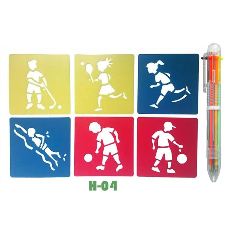 Kids Drawing Stencils Washable Reusable for Cartoon Themed Shape Template For Kid Toddlers Preschool Template Painting TMZ