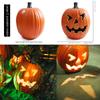 Halloween Pumpkin Lantern Hollow Out LED Light Emitting Funny Indoor and Outdoor Decoration Props 3pcs Set