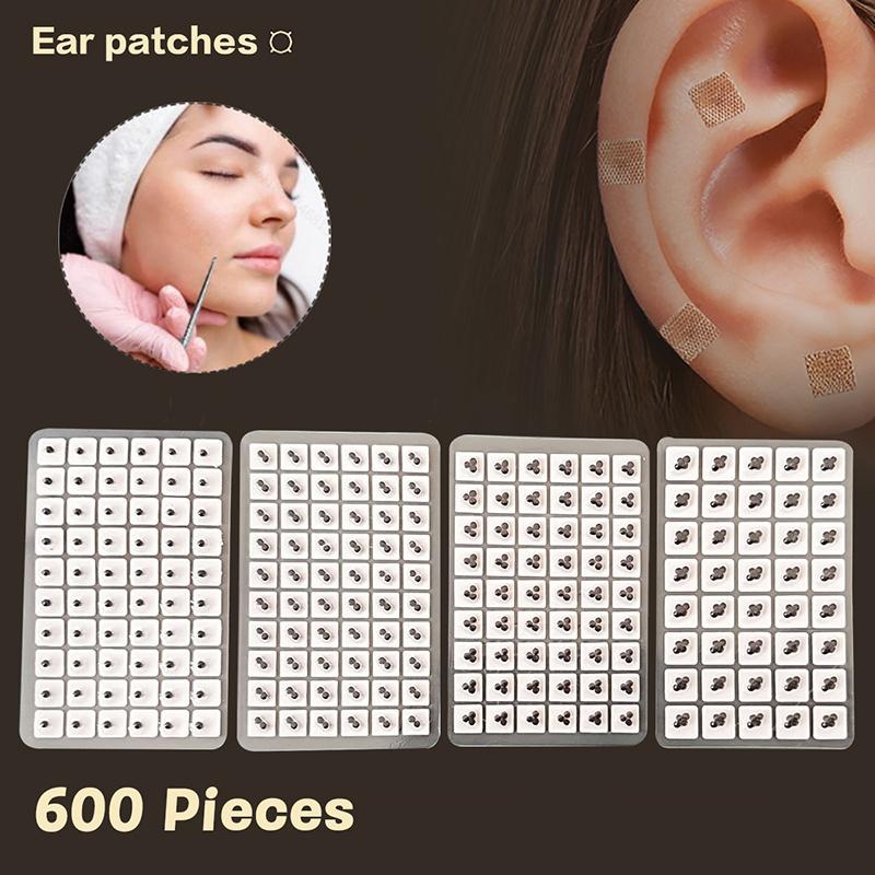 Vaccaria Seed Ear Acupressure Patch, 600pcs for Headache, Stress & Insomnia Relief, Needle-Free Auriculotherapy Kit